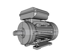 OMEC 90 L Single-phase electric motor - 2.2kW  2 pole / 3000rpm  B3
