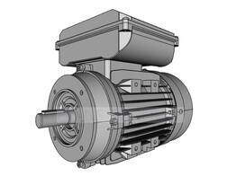 OMEC 80 Moteur electrique monophase - 0.55kW  4 pole / 1500rpm  B14S